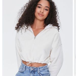 Forever 21 Plush Half-Zip Jacket